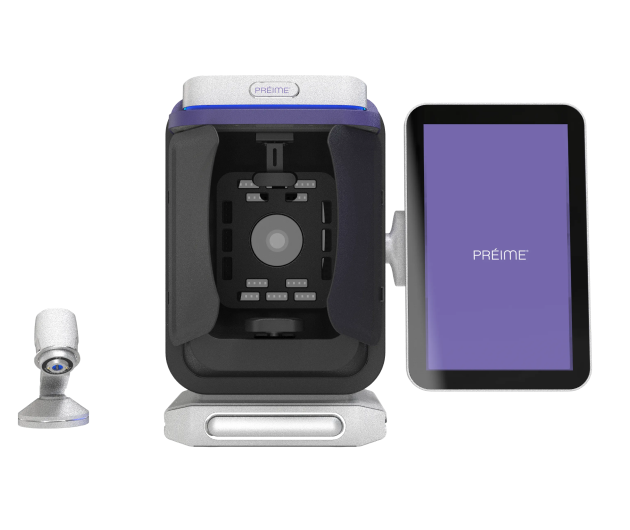 Préime Skin Analyzer device and tablet